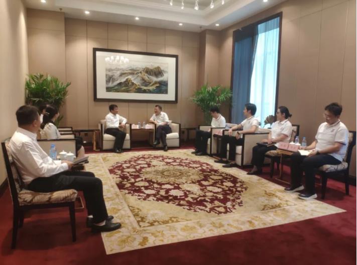 榆林市政府领导会见球速体育股份董事长一行