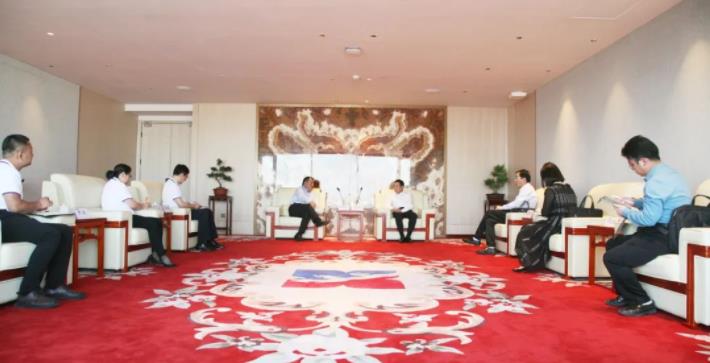 陕西中医药大学党委副书记蒲济生一行莅临球速体育股份考察交流