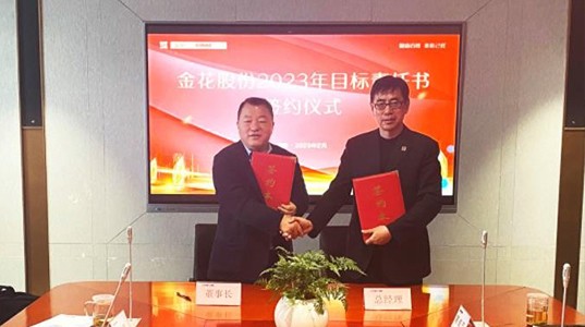 球速体育股份2023年目标责任书签订仪式成功举行